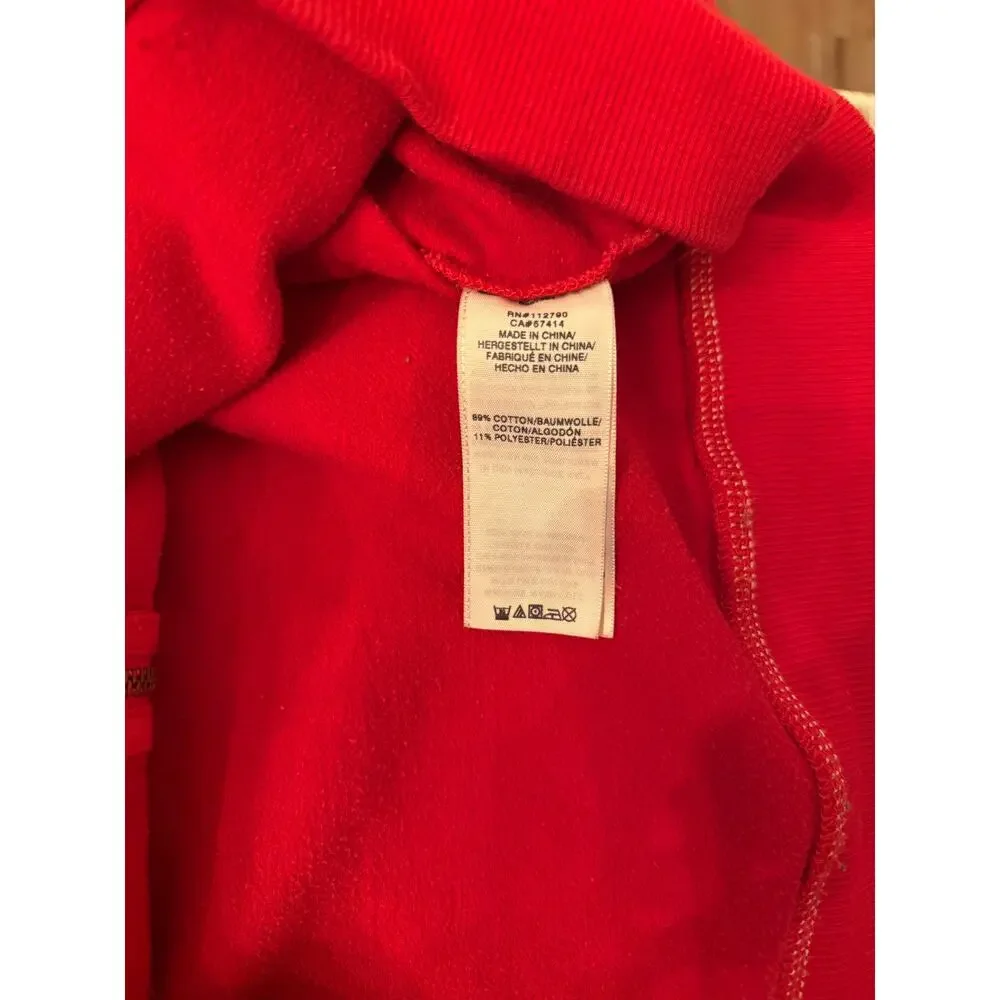 True Religion Men’s Stitch Logo Red Full Zip Hoodie Size 3XL